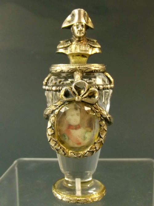 french gilt metal rock crystal seal of napoleon c1870 - CATEGORY: ANTIQUE MISCELLANEOUS - DATED 1870
