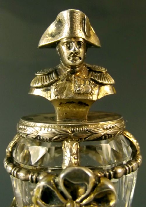 FRENCH GILT METAL ROCK CRYSTAL SEAL OF NAPOLEON C1870 - ADDITIONAL PHOTO 1
