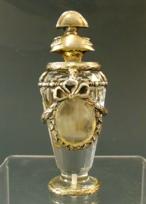 FRENCH GILT METAL ROCK CRYSTAL SEAL OF NAPOLEON C1870 - ADDITIONAL PHOTO 4