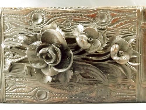 BLACK FOREST CARVED WOOD GLOVE BOX C1890 - ADDITIONAL PHOTO 7