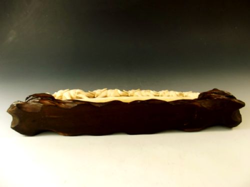 JAPANESE MEIJI PERIOD IVORY ELEPHANT BRIDGE ON STAND - ADDITIONAL PHOTO 8