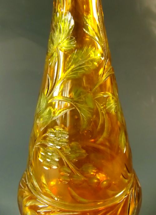 STEVENS WILLIAMS TWO COLOUR INTAGLIO CUT PERFUME BOTTLE - ADDITIONAL PHOTO 3