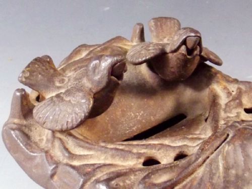 ORIGINAL CAST IRON EAGLE AND EAGLETS MECHANICAL MONEY BANK - ADDITIONAL PHOTO 6