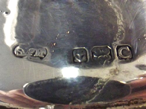 HALLMARKED STERLING SILVER COCONUT SHELL POWDER BOX - ADDITIONAL PHOTO 5