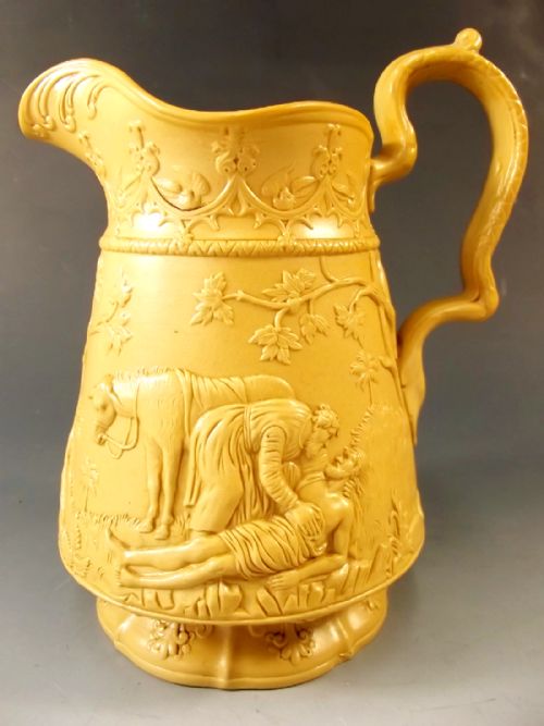 COBRIDGE EARTHEDWARE JUG BY JONES AND WALLEY GOOD SAMARITAN - ADDITIONAL PHOTO 2