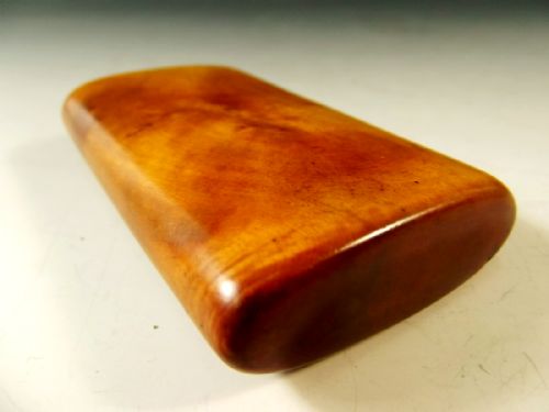 FRENCH BURR MAPLE MOTHER OF PEARL INLAID SNUFF BOX - ADDITIONAL PHOTO 5