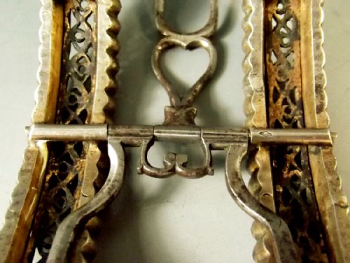 FRENCH SILVER ROSE GOLD RHINESTONE SET SHOE BUCKLE C1770 - ADDITIONAL PHOTO 4
