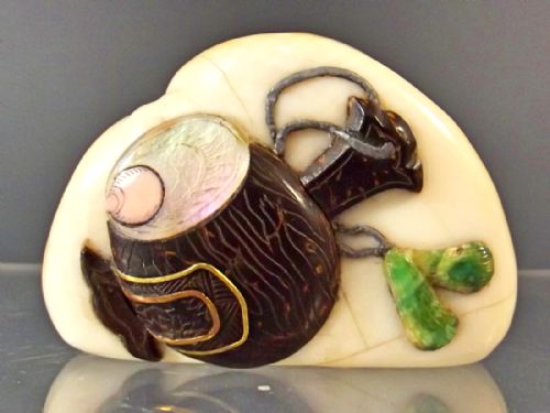 JAPANESE MEIJI PERIOD IVORY SHIBAYAMA DAIKOKU NETSUKE - ADDITIONAL PHOTO 1
