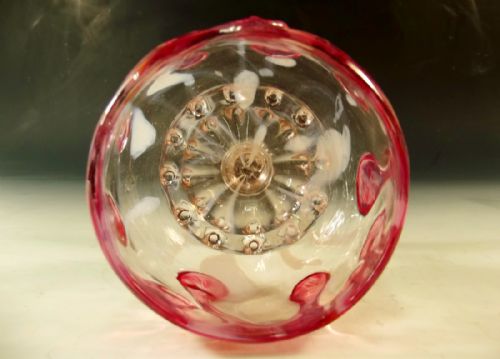 SALIVARTI CO GLASS GOBLET WITH APPLIED DECORATION C1880 - ADDITIONAL PHOTO 2