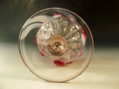 SALIVARTI CO GLASS GOBLET WITH APPLIED DECORATION C1880 - ADDITIONAL PHOTO 3