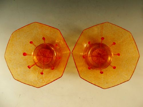 PAIR SALIVARTI CO MURANO GLASS BOWLS C1910 - ADDITIONAL PHOTO 1