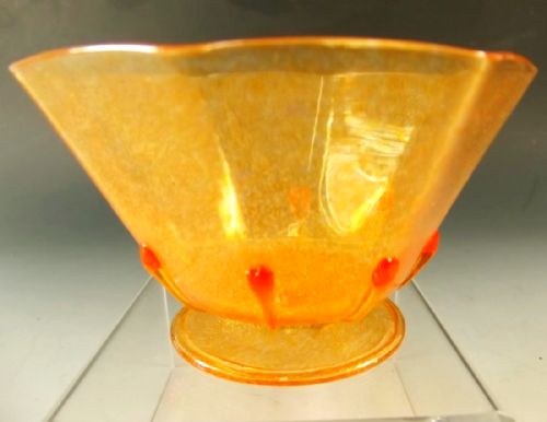 PAIR SALIVARTI CO MURANO GLASS BOWLS C1910 - ADDITIONAL PHOTO 2