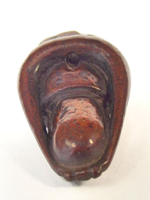 JAPANESE EDO PERIOD BOXWOOD NETSUKE OF A MAN C1770 - ADDITIONAL PHOTO 7