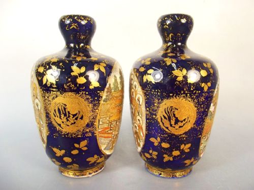 PR JAPANESE SATSUMA PORCELAIN VASES MEIJI PERIOD - ADDITIONAL PHOTO 8