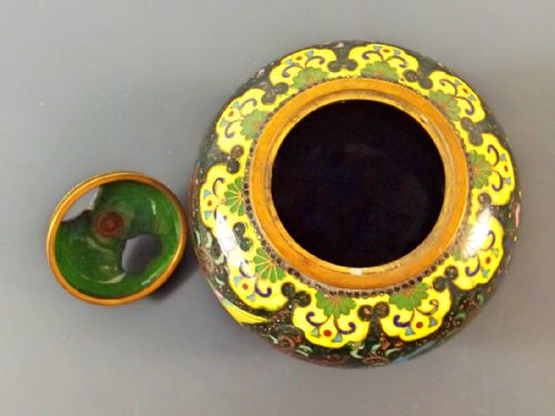 JAPANESE CLOISONNE ENAMEL KORO EARLY ANDO MARK - ADDITIONAL PHOTO 5