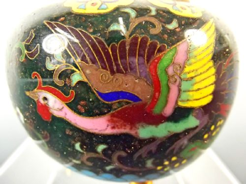 JAPANESE CLOISONNE ENAMEL KORO EARLY ANDO MARK - ADDITIONAL PHOTO 6