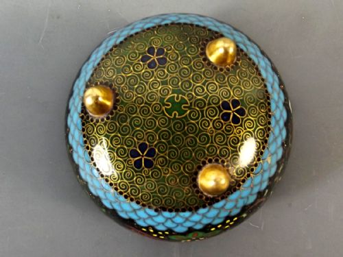 JAPANESE CLOISONNE ENAMEL KORO EARLY ANDO MARK - ADDITIONAL PHOTO 7