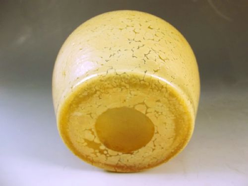 BOHEMIAN LOETZ GOLD ON GOLD PAPILLON GLASS VASE - ADDITIONAL PHOTO 2