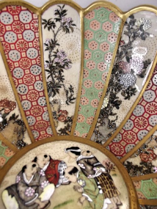 HUGE JAPANESE SATSUMA PORCELAIN BOWL MEIJI PERIOD - ADDITIONAL PHOTO 6