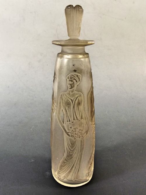 R LALIQUE ANTIQUE AMBER PERFUME BOTTLE FOR COTY PERFUMES - ADDITIONAL PHOTO 3