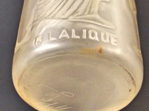 R LALIQUE ANTIQUE AMBER PERFUME BOTTLE FOR COTY PERFUMES - ADDITIONAL PHOTO 4