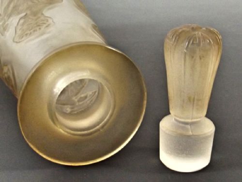 R LALIQUE ANTIQUE AMBER PERFUME BOTTLE FOR COTY PERFUMES - ADDITIONAL PHOTO 5