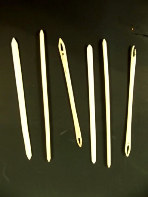 CHINESE CANTON IVORY NEEDLE CASE WITH NEEDLES C1840 - ADDITIONAL PHOTO 7