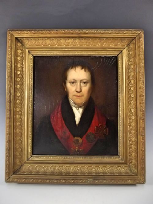 oil on board portrait of a gentleman c1830 - CATEGORY: ANTIQUE ART - DATED 19TH CENTURY
