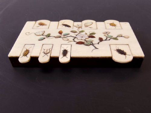 JAPANESE MEIJI PERIOD IVORY SHIBAYAMA BEZIQUE MARKER - ADDITIONAL PHOTO 3