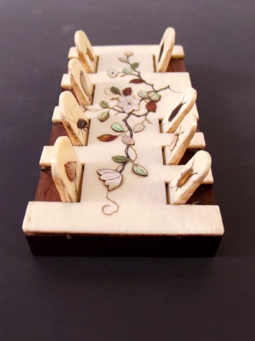 JAPANESE MEIJI PERIOD IVORY SHIBAYAMA BEZIQUE MARKER - ADDITIONAL PHOTO 4