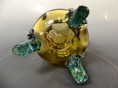 STEVENS WILLIAMS APPLIED GLASS BERRY VASE C1890 - ADDITIONAL PHOTO 4