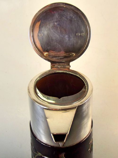 STEVENS WILLIAMS RUBY OVER CITRON SILVER MOUNTED CLARET JUG 1902 - ADDITIONAL PHOTO 6