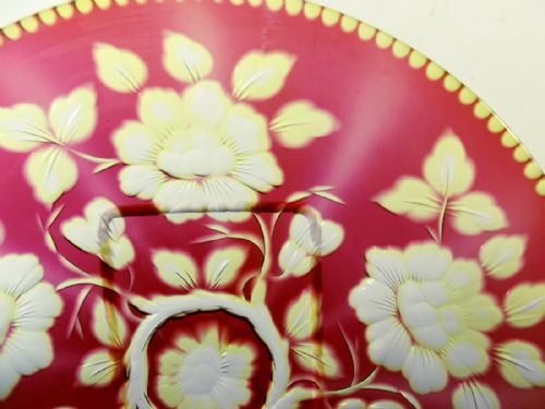 STEVENS WILLIAMS TWO COLOUR INTAGLIO CUT TO CLEAR PLATE - ADDITIONAL PHOTO 2