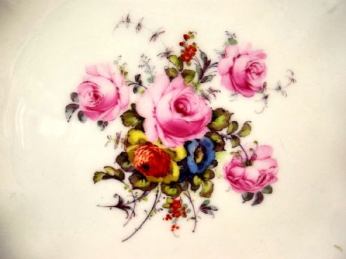 ROYAL CROWN DERBY HAND PAINTED PORCELAIN PLATE - ADDITIONAL PHOTO 1