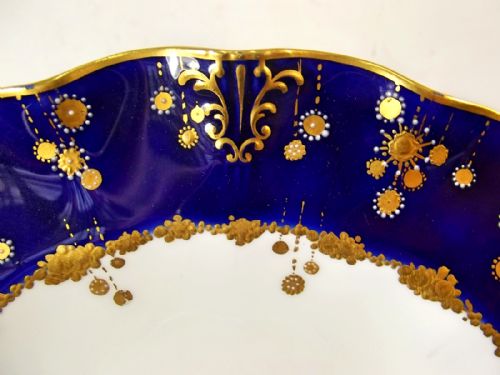 ROYAL CROWN DERBY HAND PAINTED PORCELAIN PLATE - ADDITIONAL PHOTO 2
