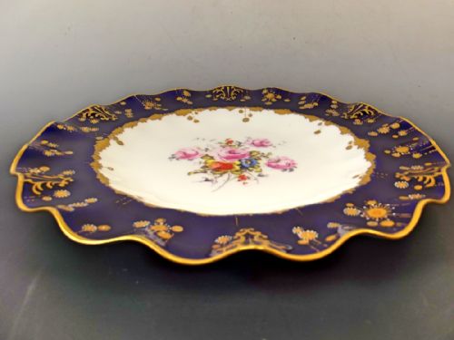 ROYAL CROWN DERBY HAND PAINTED PORCELAIN PLATE - ADDITIONAL PHOTO 3