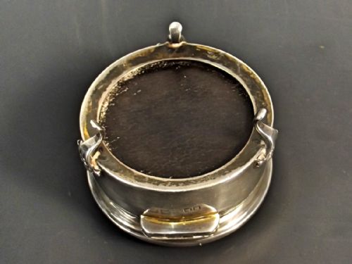 ART DECO HALLMARKED STERLING SILVER GUILLOCHE ENAMEL TRINKET BOX 1923 - ADDITIONAL PHOTO 6