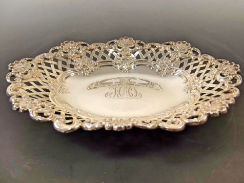 PAIR 19TH CENTURY TIFFANY AND CO STERLING SILVER DISHES - ADDITIONAL PHOTO 3