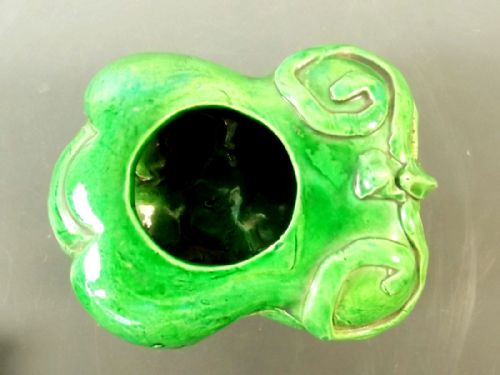 CHINESE GUANGXU GREEN GLAZED POTTERY LION DOG CENSER - ADDITIONAL PHOTO 7
