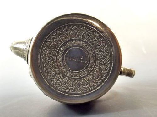 VICTORIAN SILVER PLATE INDIAN STYLE TEAPOT - ADDITIONAL PHOTO 8