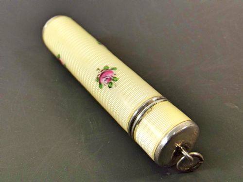 CONTINENTAL STERLING SILVER AND ENAMEL MANICURE ETUI SET - ADDITIONAL PHOTO 1