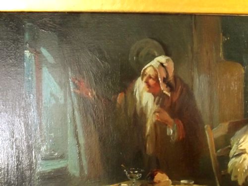 ALEXANDER ROSELL OIL ON CANVAS ENTITLED A FULL MOON - ADDITIONAL PHOTO 5