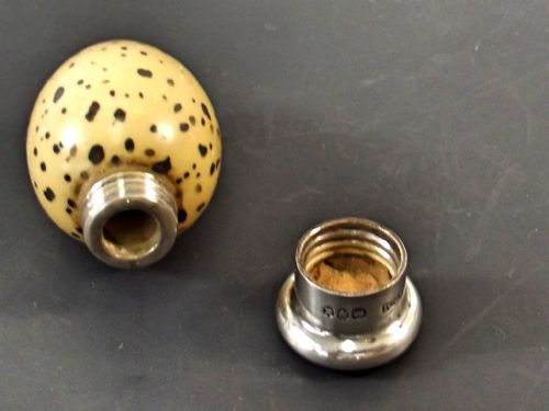 1885 HALLMARKED SILVER SAMPSON MORDAN QUAIL EGG SCENT BOTTLE - ADDITIONAL PHOTO 2