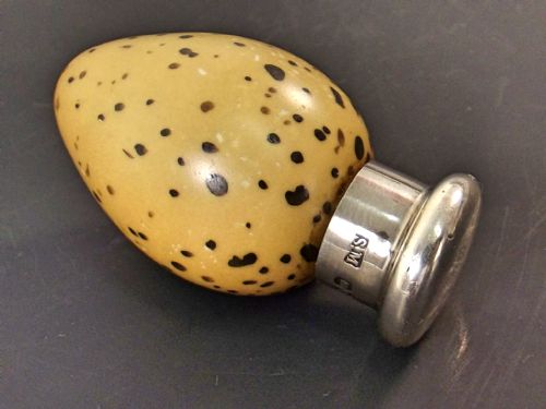 1885 HALLMARKED SILVER SAMPSON MORDAN QUAIL EGG SCENT BOTTLE - ADDITIONAL PHOTO 4