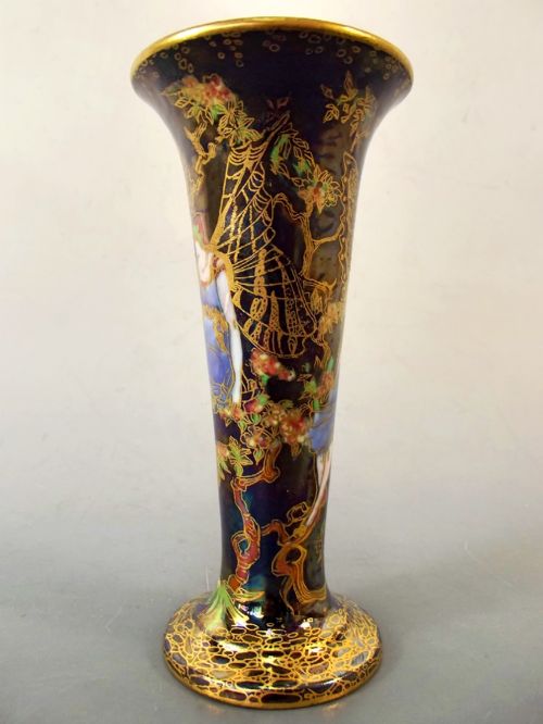 WEDGWOOD FAIRYLAND LUSTRE VASE BUTTERFLY QUEEN - ADDITIONAL PHOTO 3