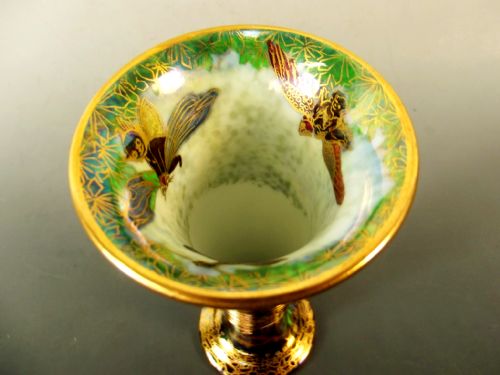 WEDGWOOD FAIRYLAND LUSTRE VASE BUTTERFLY QUEEN - ADDITIONAL PHOTO 6
