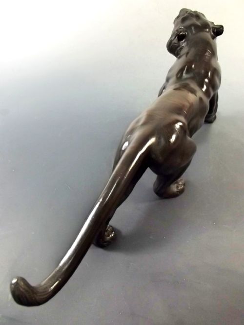 JAPANESE MEIJI PERIOD BRONZE TIGER OKIMONO - ADDITIONAL PHOTO 6
