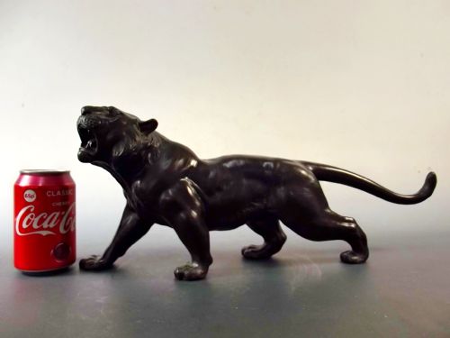 JAPANESE MEIJI PERIOD BRONZE TIGER OKIMONO - ADDITIONAL PHOTO 10