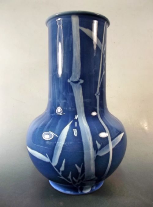 huge makuzu kozan japanese hand painted porcelain vase - CATEGORY: ANTIQUE VASES - DATED 1900