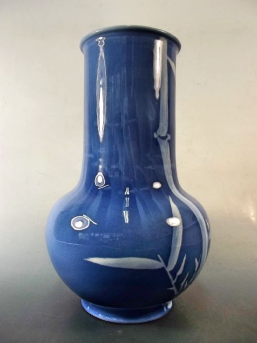 HUGE MAKUZU KOZAN JAPANESE HAND PAINTED PORCELAIN VASE - ADDITIONAL PHOTO 5
